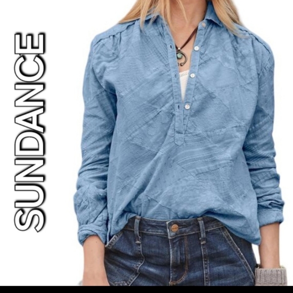 Sundance Simply Shannon Patchwork Buttoned Shirt - Picture 1 of 13